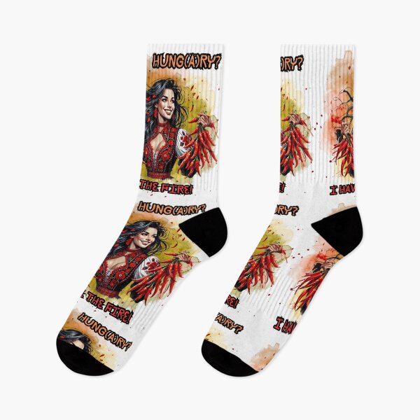 Item preview, Hungarian Paprika Girl – Spicy Hungarian Folk Art Design designed and sold by IdolejaArt.
