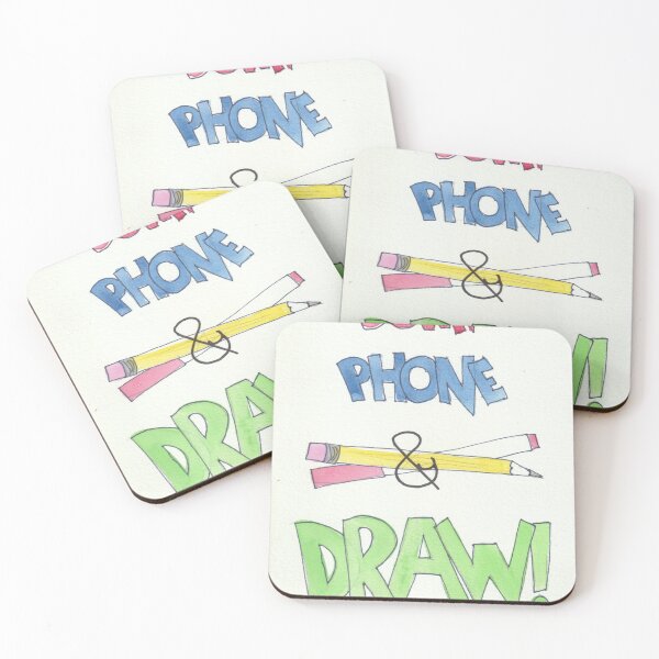 Item preview, Put Down the Phone and Draw! designed and sold by AndiStraube.
