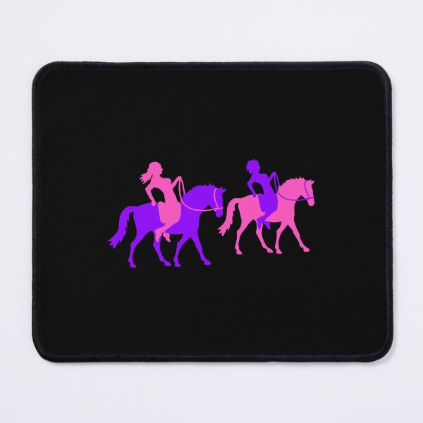 Item preview, 2 Horse Riding Women Girls Rider Friends Team Silhouette designed and sold by shirt-o-mat.