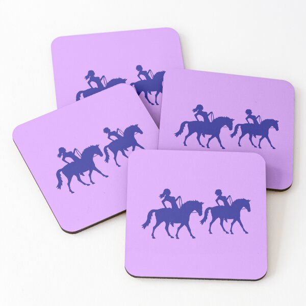 Item preview, 2 Horse Riding Women Girls Rider Friends Team Silhouette designed and sold by shirt-o-mat.