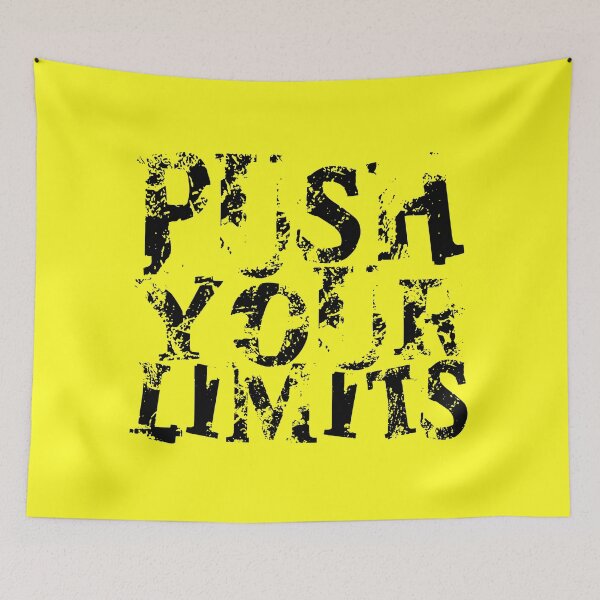 Item preview, Gym Motivational Quote | Push the limit designed and sold by typoinspired.