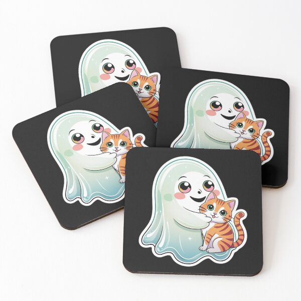 Item preview, Happy Ghost with Cat designed and sold by LewpyG.