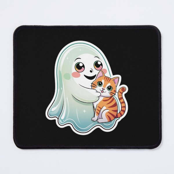 Item preview, Happy Ghost with Cat designed and sold by LewpyG.