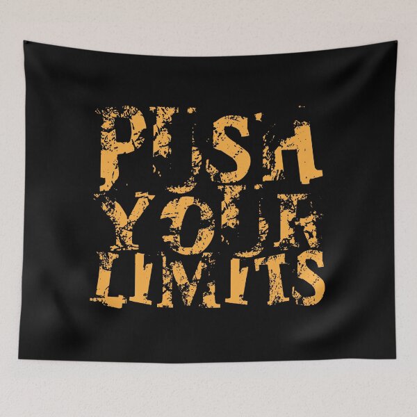 Item preview, Gym Motivational Quote | Push the limit designed and sold by typoinspired.