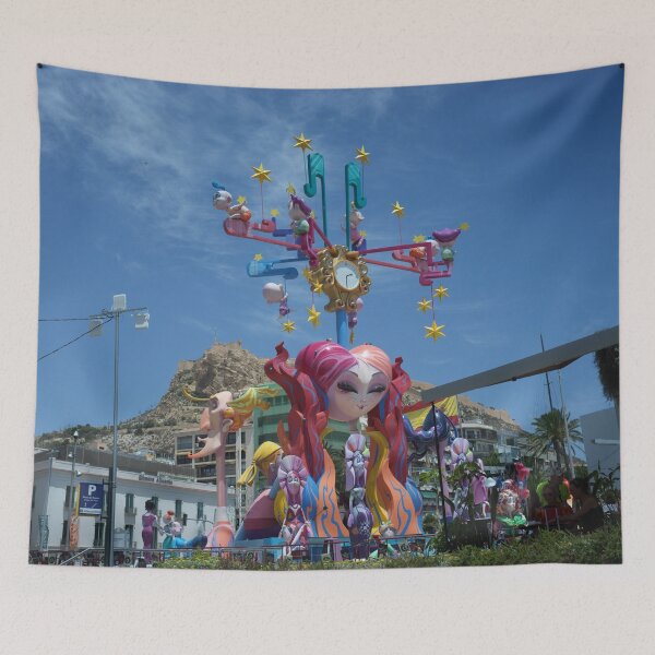 Item preview, Hogueras de San Juan sculpture with Alicante Castle designed and sold by Malcolm Snook.