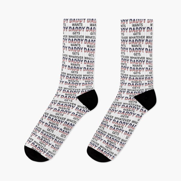 Item preview, WHATEVER DADDY WANTS DADDY GETS (black text) designed and sold by fetch-it-studio.