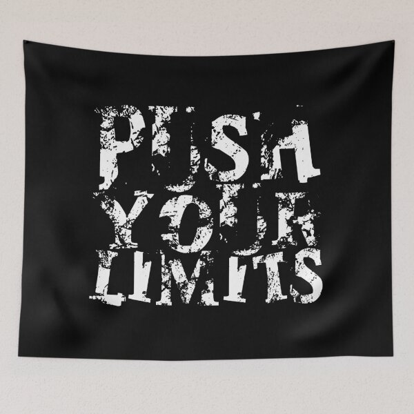 Item preview, Gym Motivational Quote | Push the limit designed and sold by typoinspired.
