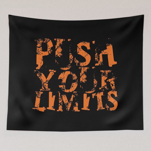 Item preview, Gym Motivational Quote | Push the limit designed and sold by typoinspired.