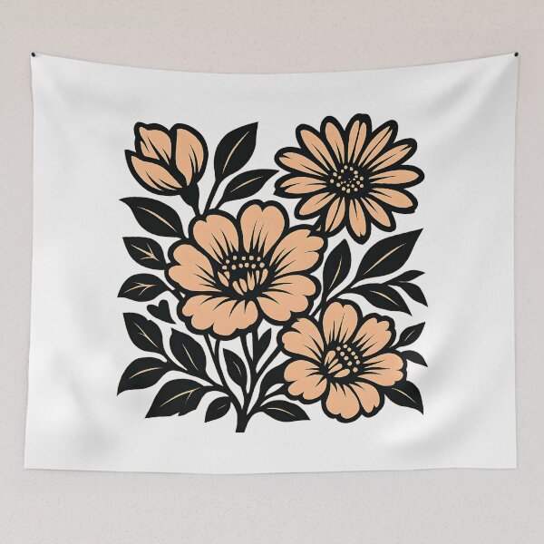 Item preview, Bold Bloom Burst Floral Art designed and sold by TONSNAP.