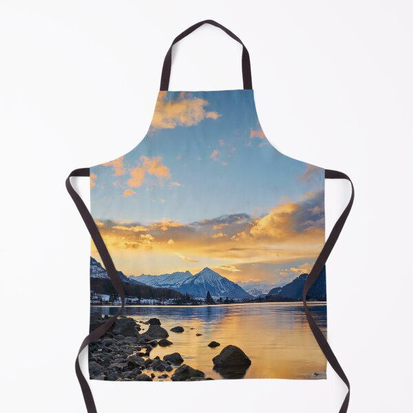 Item preview, Sunlit clouds reflect in Lake Thun designed and sold by beatbieri.ch.