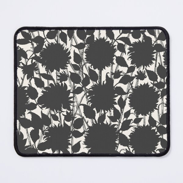 Item preview, Black and white floral retro pattern designed and sold by bokasin.