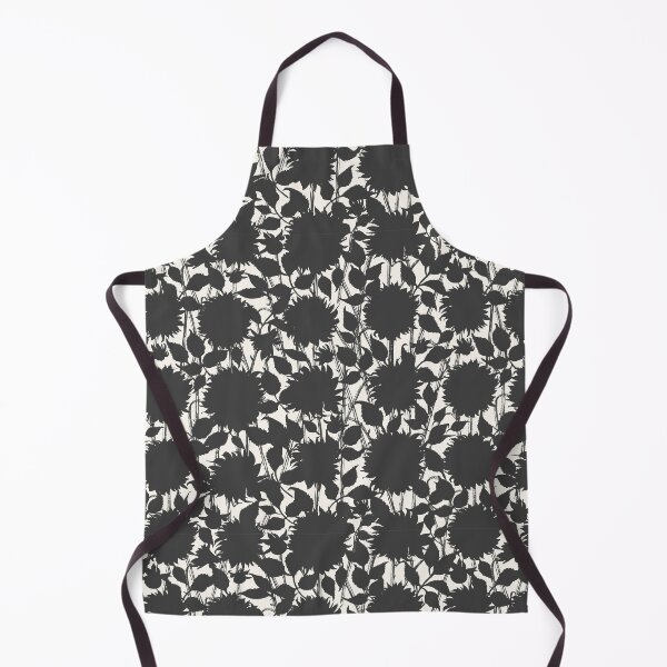 Item preview, Black and white floral retro pattern designed and sold by bokasin.