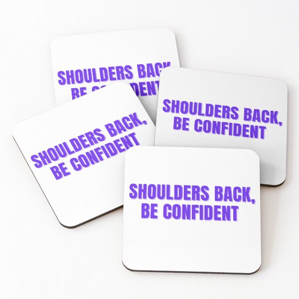 Item preview, Shoulder Back, Be Confident (Purple Sticker) designed and sold by ChiWellness Shop.