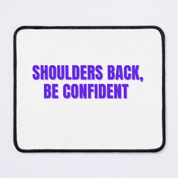 Item preview, Shoulder Back, Be Confident (Purple Sticker) designed and sold by ChiWellness Shop.