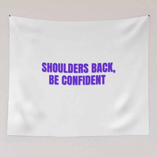Item preview, Shoulder Back, Be Confident (Purple Sticker) designed and sold by ChiWellness Shop.