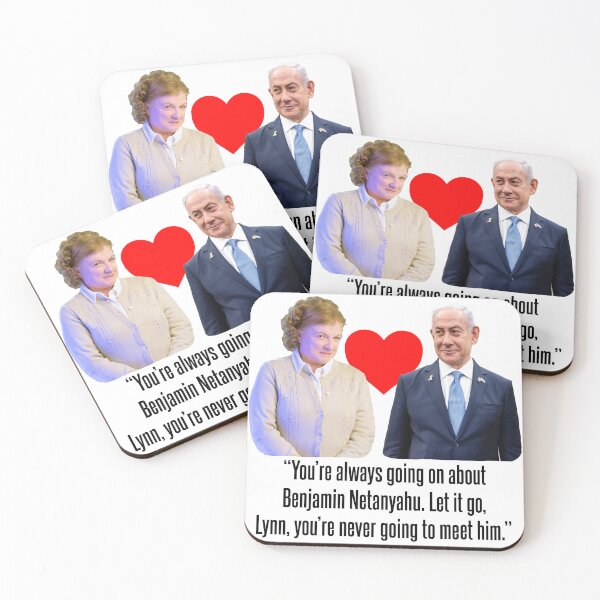 Item preview, Lynn and Benjamin Netanyahu Parody designed and sold by IanBakerToons.