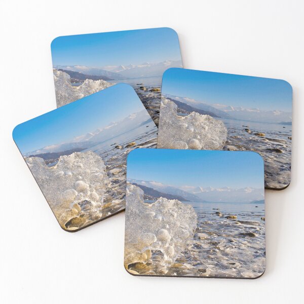 Item preview, Ice floe in front of the Bernese Alps designed and sold by beatbieri.ch.