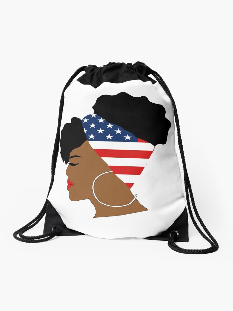 afro puff backpack