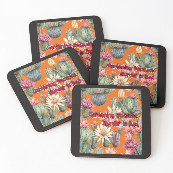 Item preview, Gardening Because Murder Is Bad Cacti Design designed and sold by SmashingDeals.