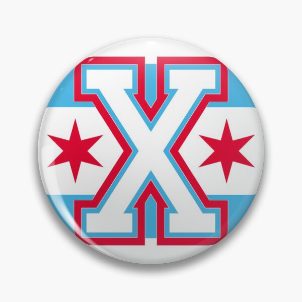 Item preview, Bandera de Chicago de borde recto V4 designed and sold by xTacoSundayx.