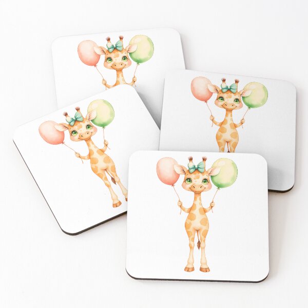 Item preview, Baby Giraffe with Balloon designed and sold by LizaRancel.