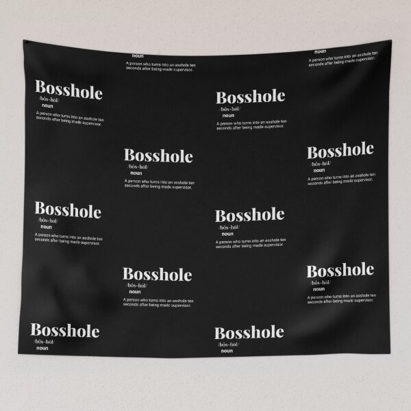 Item preview, Bossshole – Funny Workplace Definition Text Art for Corporate Survivors designed and sold by LoversEyes.