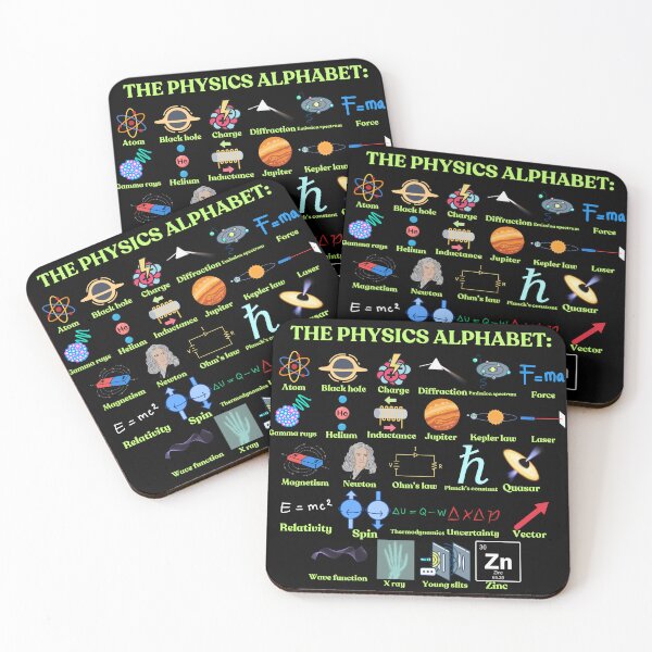 Item preview, The Physics Alphabet, cool science and Physics designed and sold by NoetherSym.