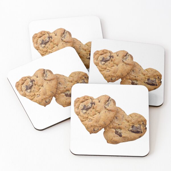 Item preview, heart shaped choc chip cookies cutesy sticker designed and sold by inainart.
