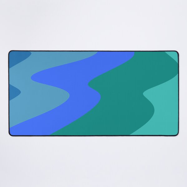 Item preview, waves of peace - calming wavy pattern teal and blue designed and sold by TheGrowingHigh.