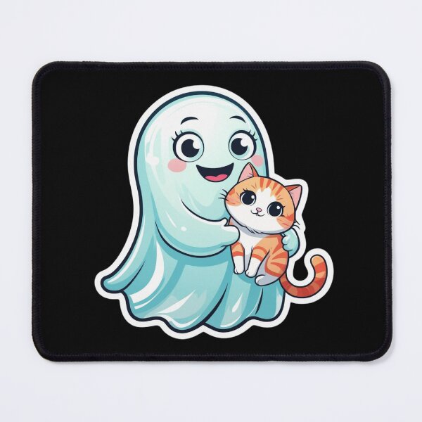 Item preview, Cuddly Ghost and Kitten designed and sold by LewpyG.