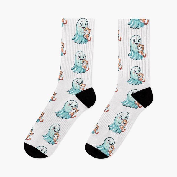 Item preview, Cuddly Ghost and Kitten designed and sold by LewpyG.