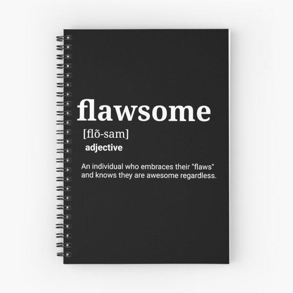 Item preview, Flawsome – Embrace Your Imperfections Bold Typography Design designed and sold by LoversEyes.