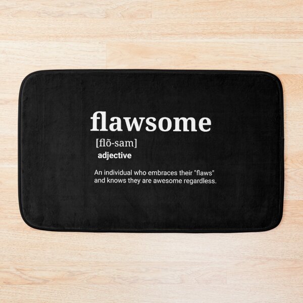 Item preview, Flawsome – Embrace Your Imperfections Bold Typography Design designed and sold by LoversEyes.
