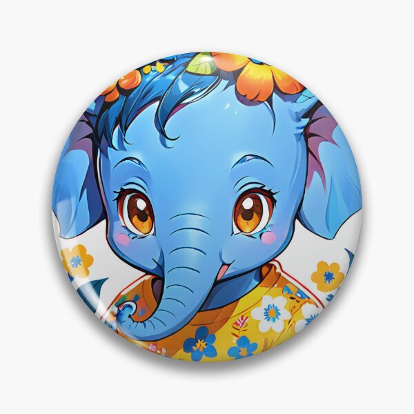 Item preview, Sweet elephant dressed in happy blooms. designed and sold by MissYouONLY.