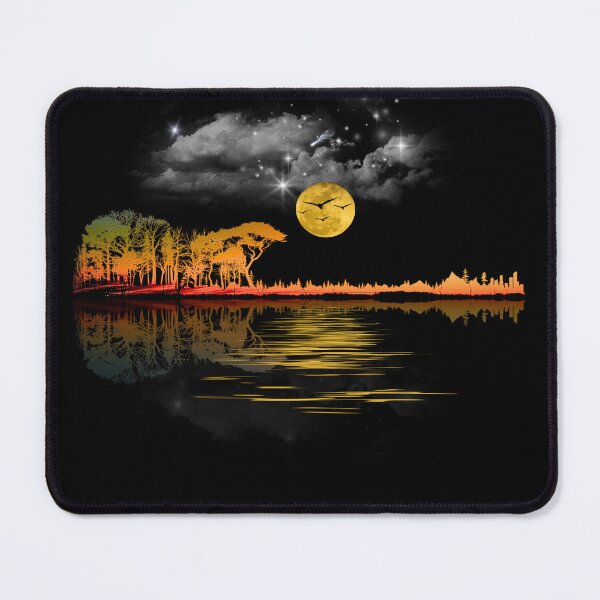 Item preview, Guitar Lake Shadow Moon designed and sold by CasmariaOnlineShop -.