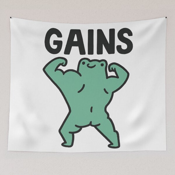 Item preview, Gains Frog – The muscular frog designed and sold by Kunst-Shirt.