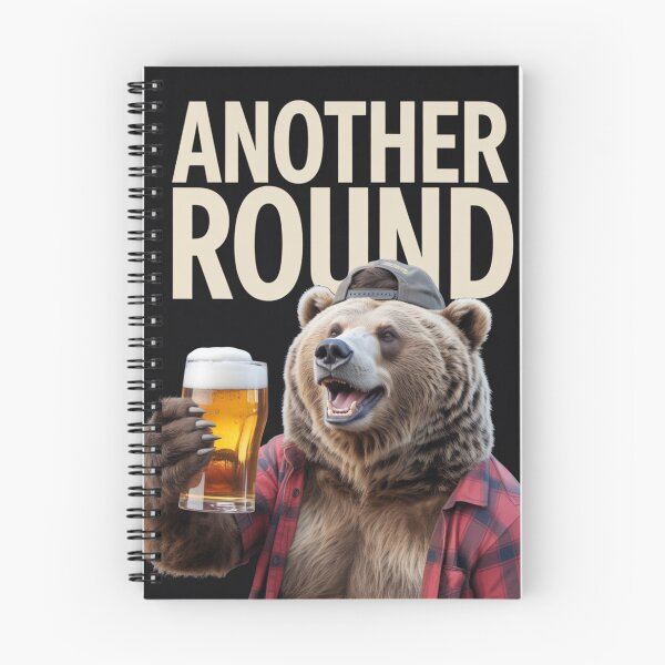 Item preview, Another Round | Bear and Beer  designed and sold by NicolasGlowArt.