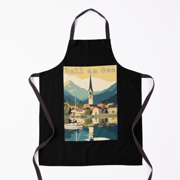 Item preview, Zell am See in Salzburg Austria Retro Travel Art Landscape designed and sold by MaateoDesign.