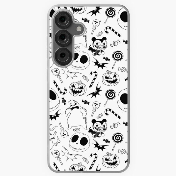 Aperçu de l'œuvre Cauchemar d'Halloween - Motif noir et blanc créée et vendue par Joanna Zourmpaki.