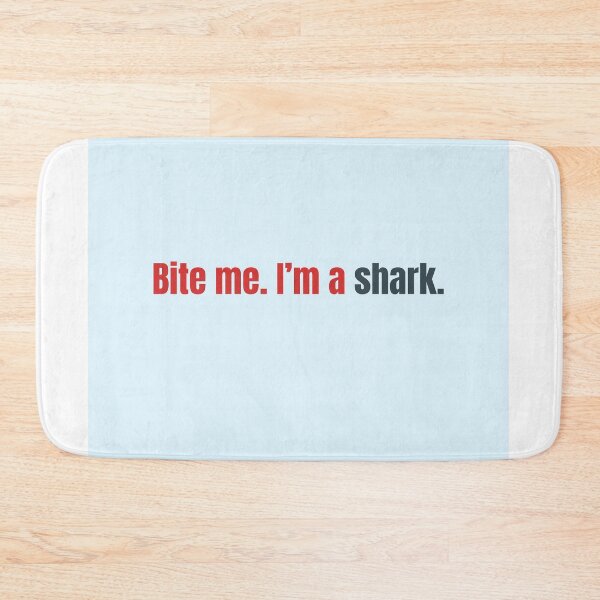 Item preview, Bite Me – Shark Attitude Funny Ocean Shirt designed and sold by KWkindwaves.