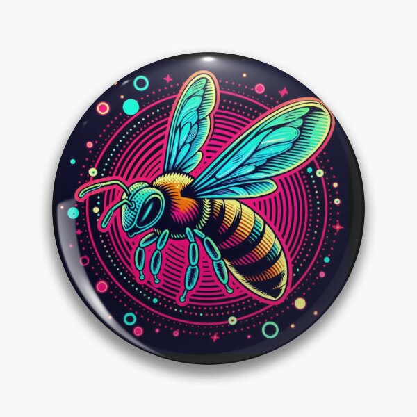 Item preview, Flying colorful bee designed and sold by Dogandesighn.