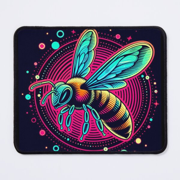 Item preview, Flying colorful bee designed and sold by Dogandesighn.
