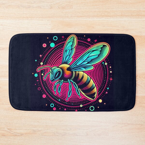 Item preview, Flying colorful bee designed and sold by Dogandesighn.