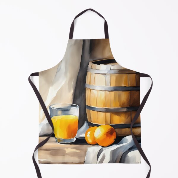Item preview, Wooden Barrel with Orange Juice designed and sold by CalmnessbyChoice.