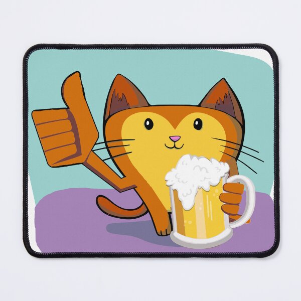 Item preview, Cat with Drink – Funny Meme-Inspired Design for Chill Vibes and Feline Attitude designed and sold by ArtsyExplorer.
