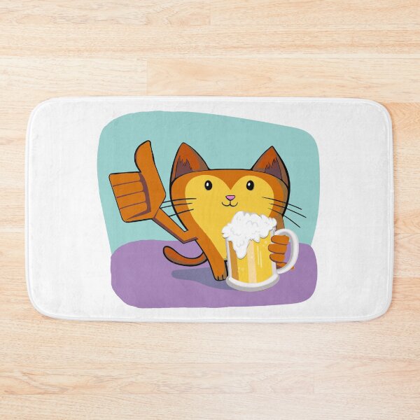 Item preview, Cat with Drink – Funny Meme-Inspired Design for Chill Vibes and Feline Attitude designed and sold by ArtsyExplorer.