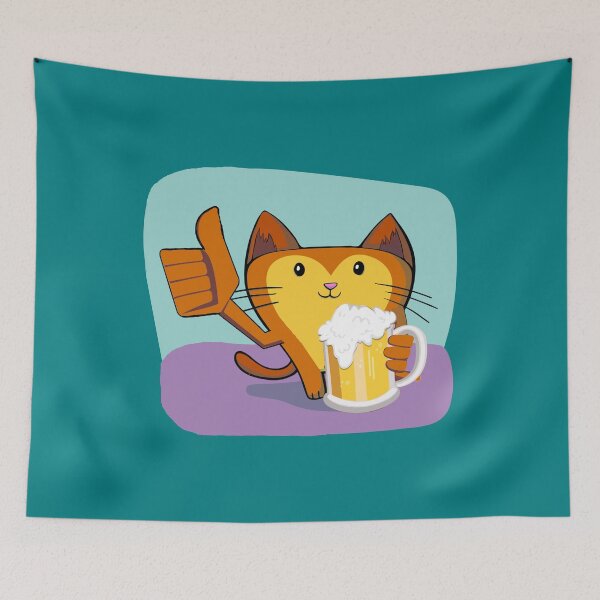 Item preview, Cat with Drink – Funny Meme-Inspired Design for Chill Vibes and Feline Attitude designed and sold by ArtsyExplorer.