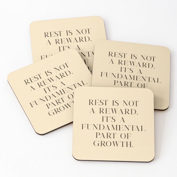 Item preview, Rest Is Not a Reward – Cozy Growth Affirmation designed and sold by holaitssher.