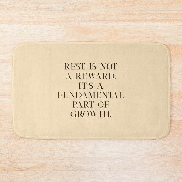 Item preview, Rest Is Not a Reward – Cozy Growth Affirmation designed and sold by holaitssher.