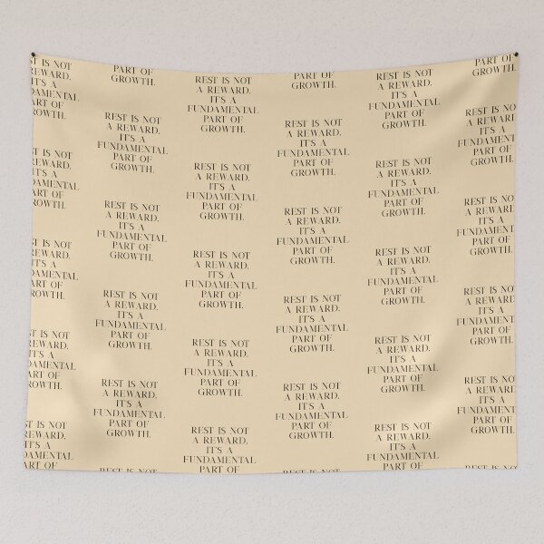 Item preview, Rest Is Not a Reward – Cozy Growth Affirmation designed and sold by holaitssher.